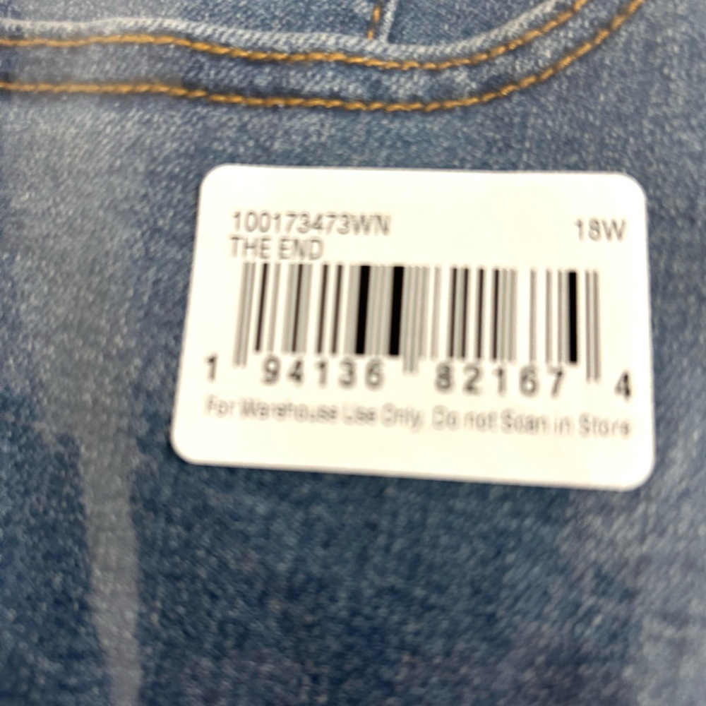 NWT Women’s Plus Size Denim Bermuda Shorts - Picture 5 of 5
